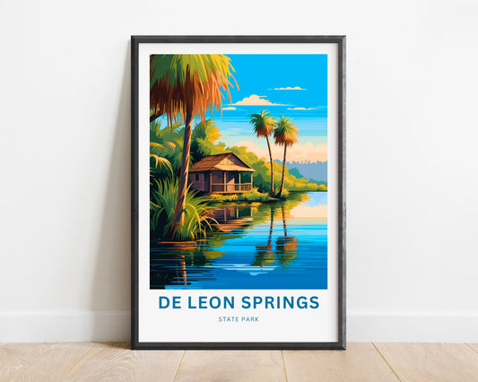 De Leon Springs State Park Travel Poster