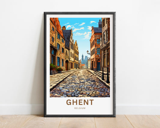 Ghent Travel Poster