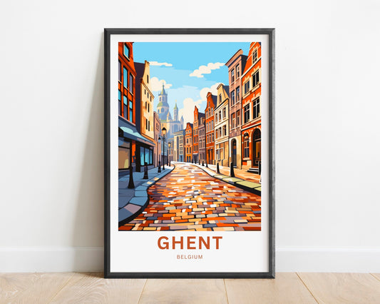 Ghent Travel Poster