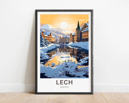 Lech Travel Poster