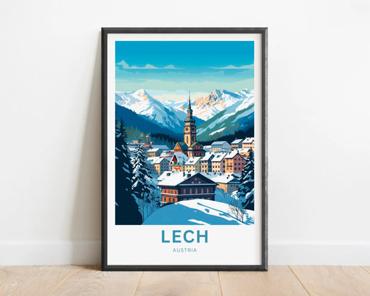 Lech Travel Poster