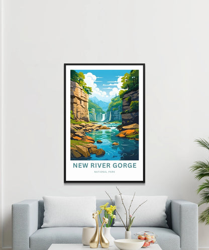 New River Gorge Travel Poster