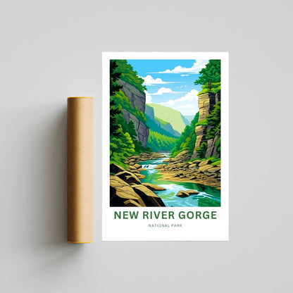 New River Gorge Travel Poster