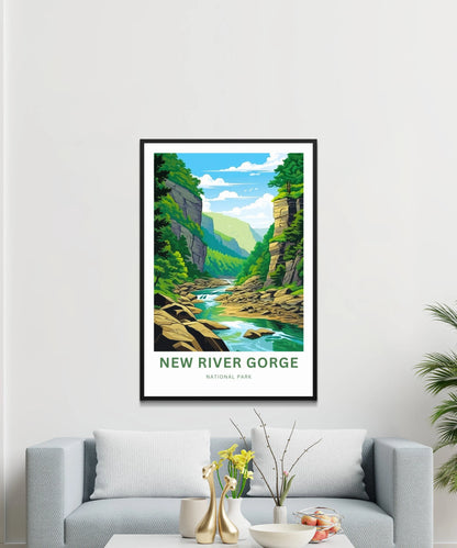 New River Gorge Travel Poster