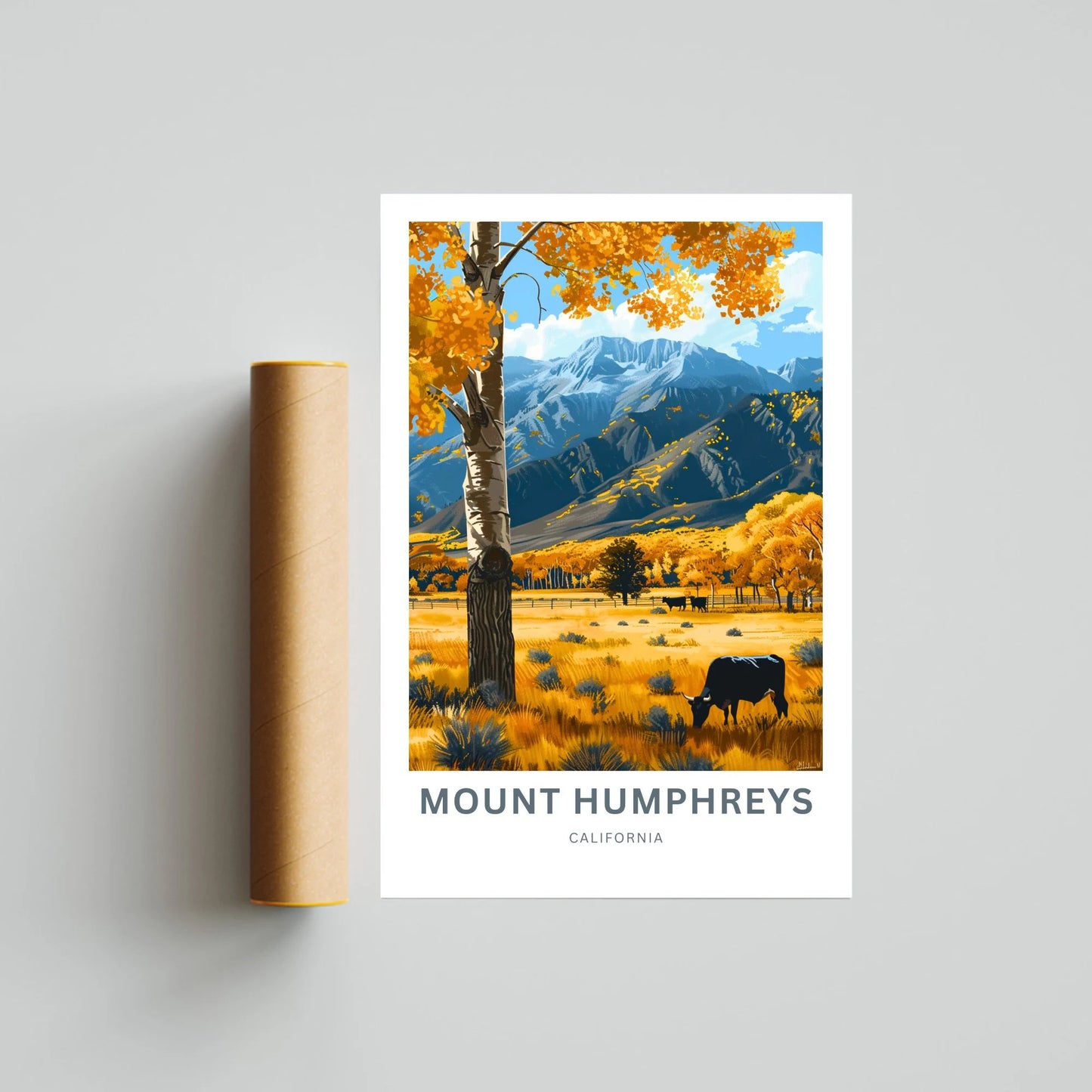 Mount Humphreys Travel Poster