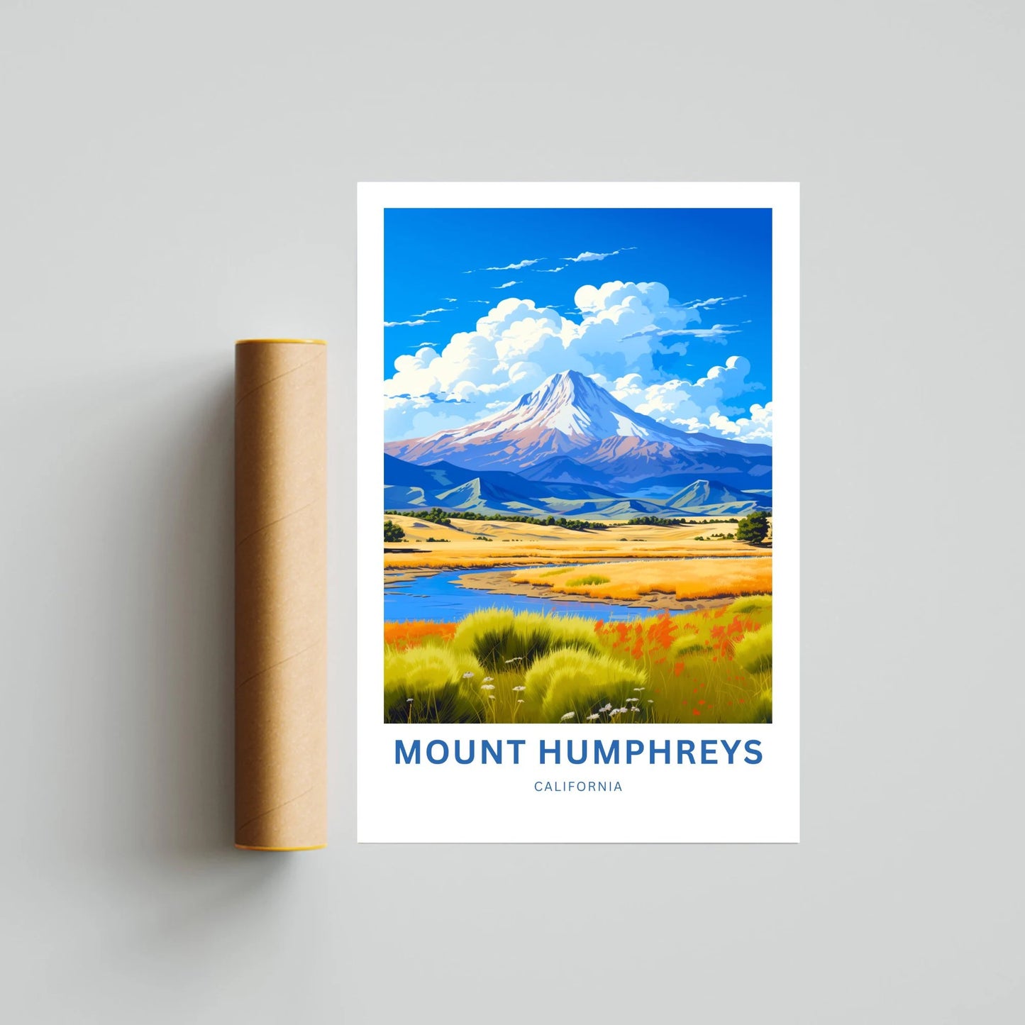 Mount Humphreys Travel Poster