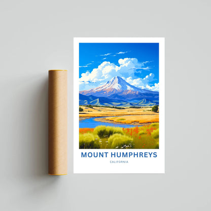 Mount Humphreys Travel Poster