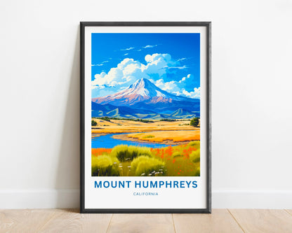 Mount Humphreys Travel Poster