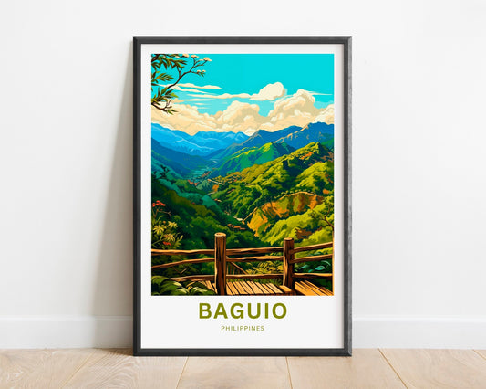 Baguio Travel Poster
