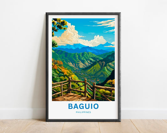 Baguio Travel Poster