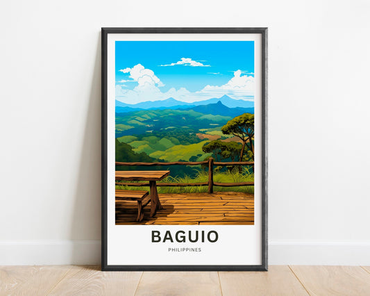 Baguio Travel Poster