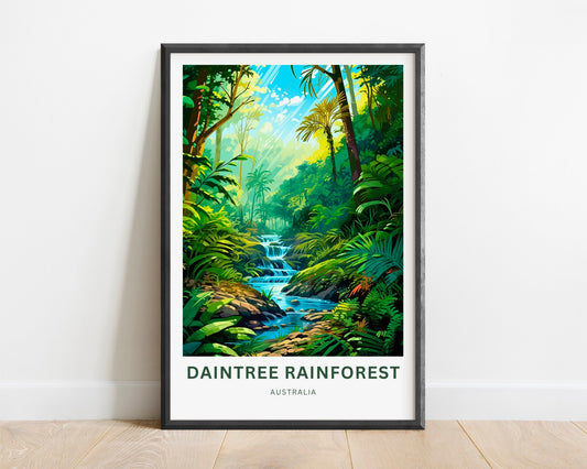 Daintree Rainforest Travel Poster
