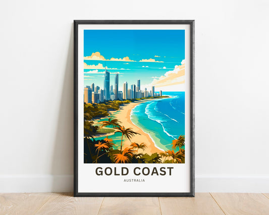 Gold Coast Travel Poster