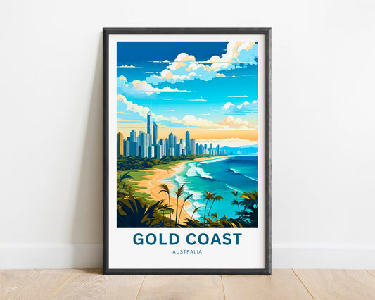 Gold Coast Travel Poster