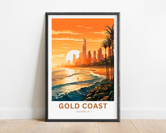 Gold Coast Travel Poster