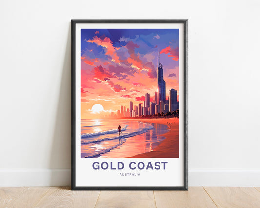 Gold Coast Travel Poster