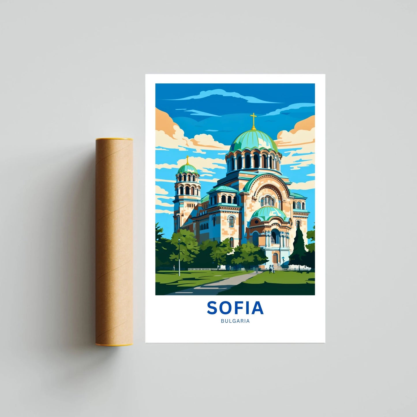 Sofia Travel Poster