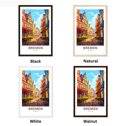 Bremen Travel Poster