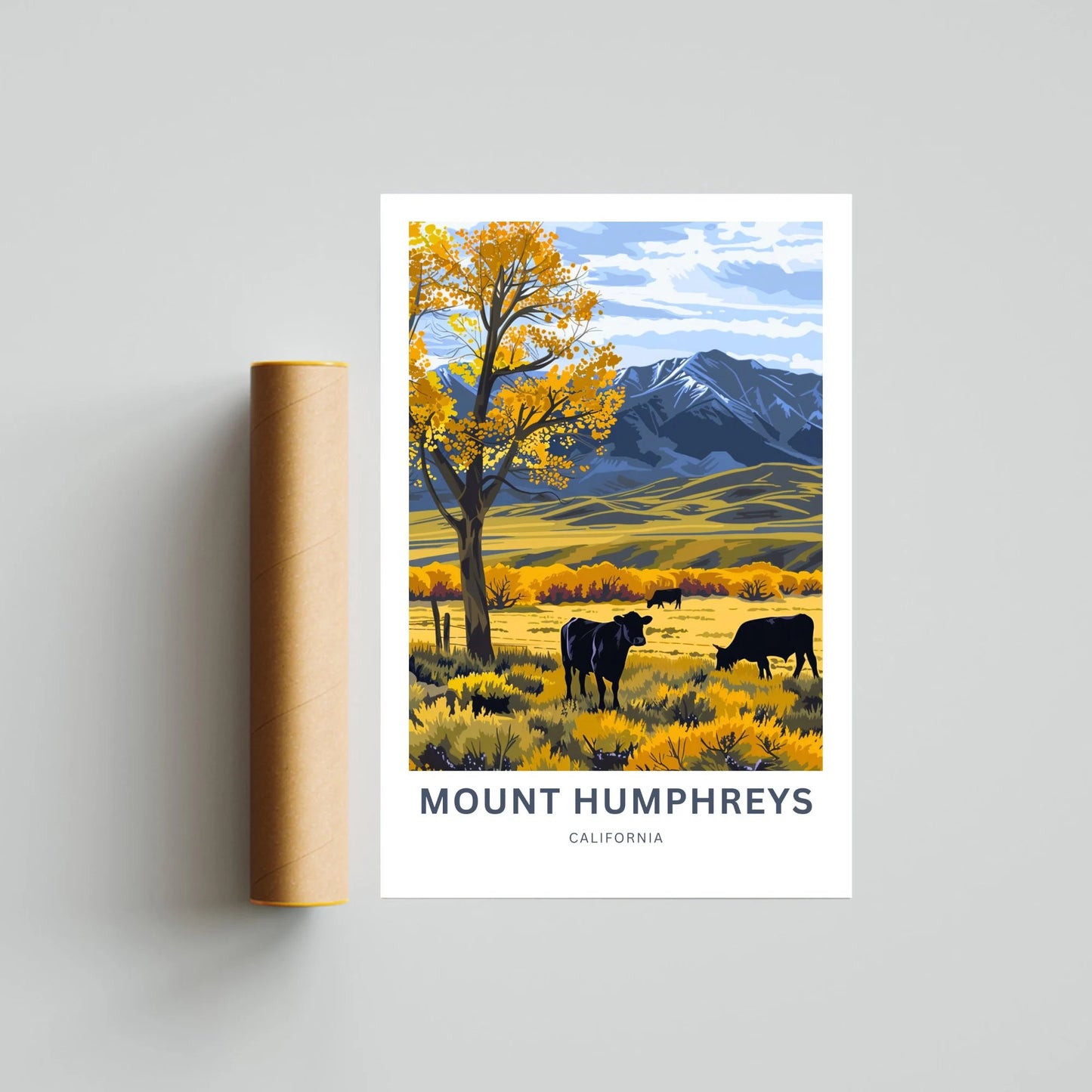 Mount Humphreys Travel Poster