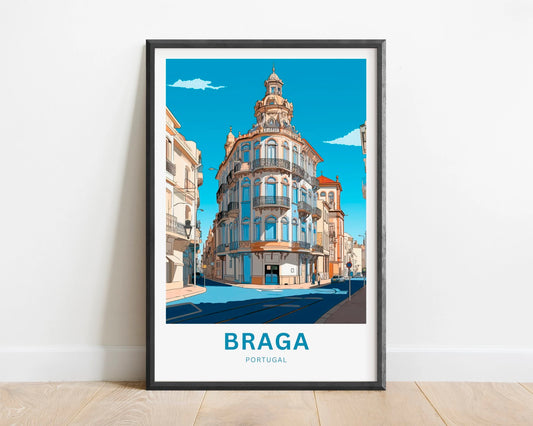 Braga Travel Poster