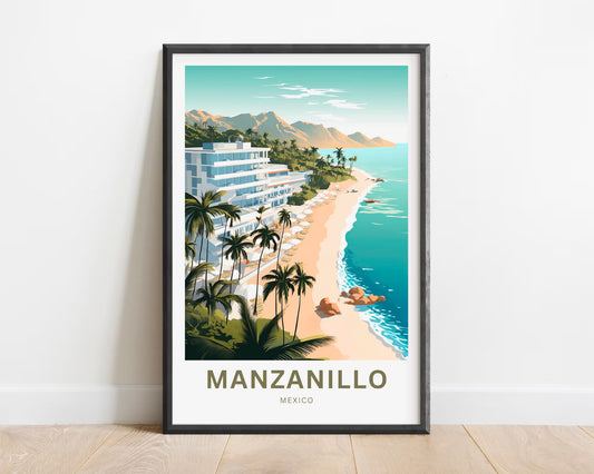 Manzanillo Travel Poster