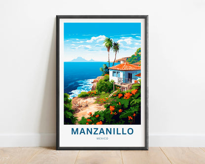 Manzanillo Travel Poster