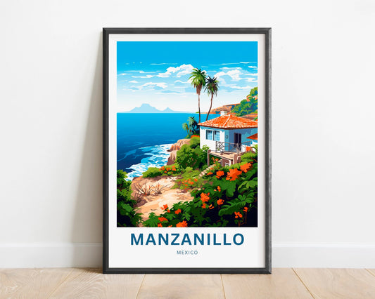 Manzanillo Travel Poster