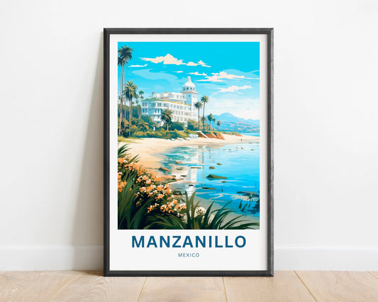 Manzanillo Travel Poster