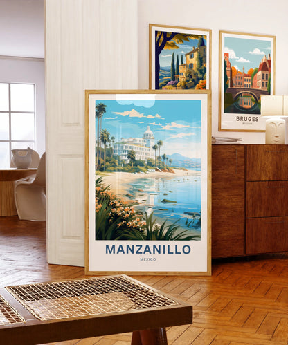 Manzanillo Travel Poster