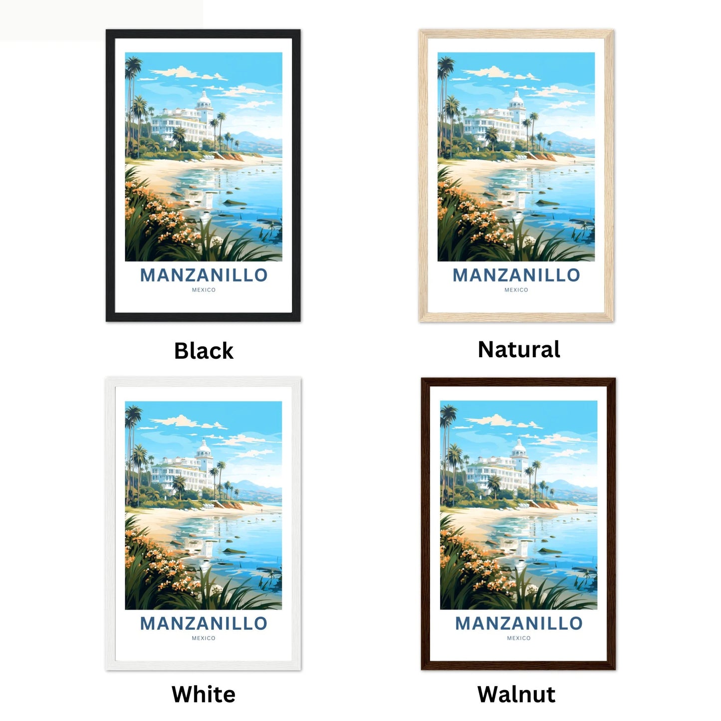 Manzanillo Travel Poster