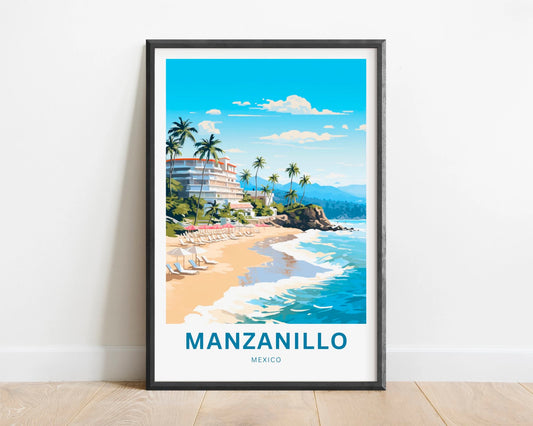 Manzanillo Travel Poster