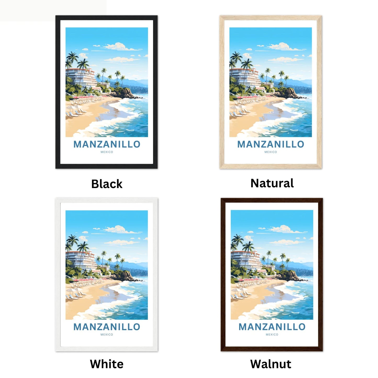 Manzanillo Travel Poster