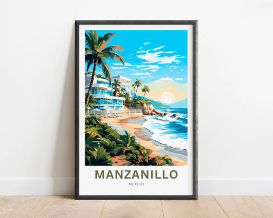 Manzanillo Travel Poster