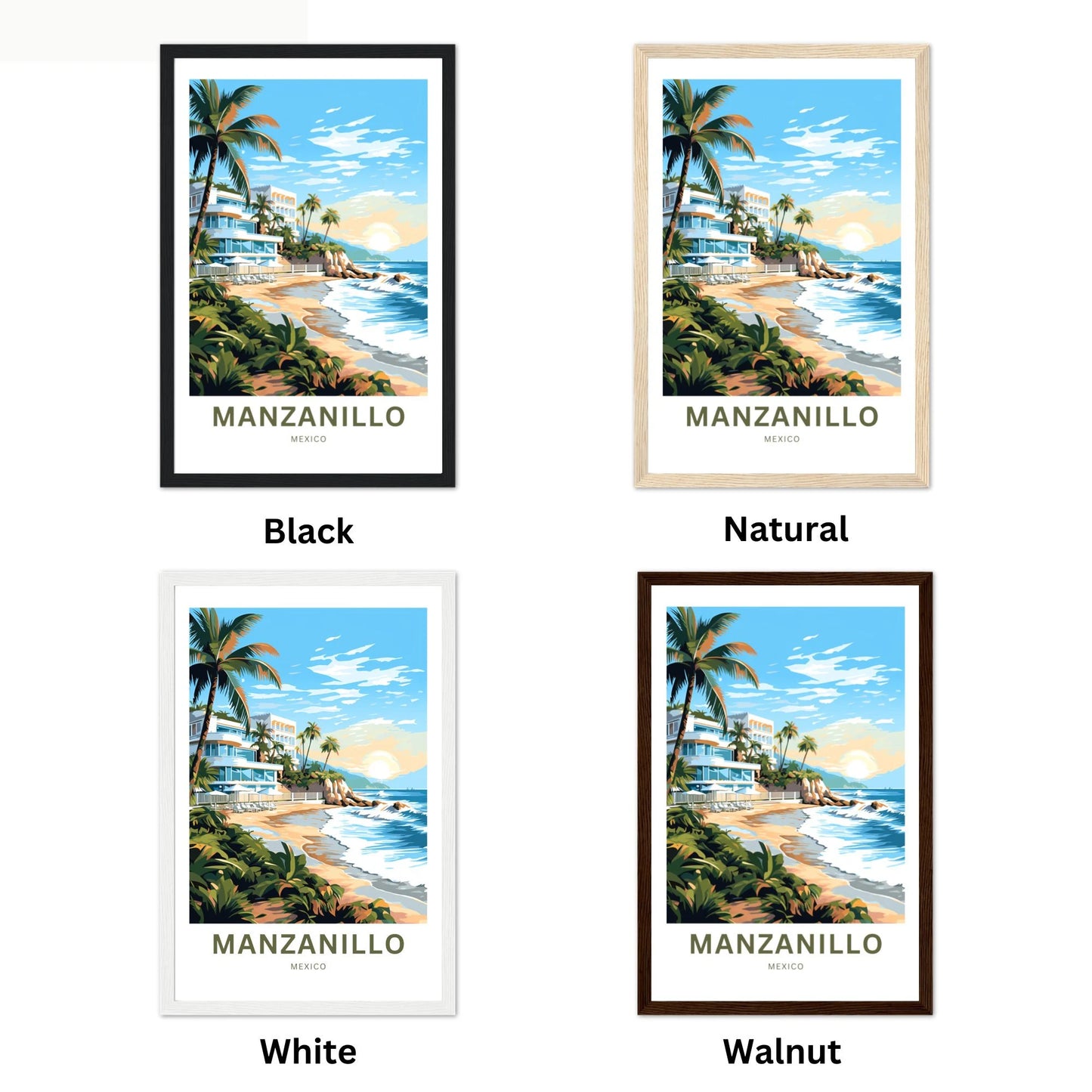 Manzanillo Travel Poster