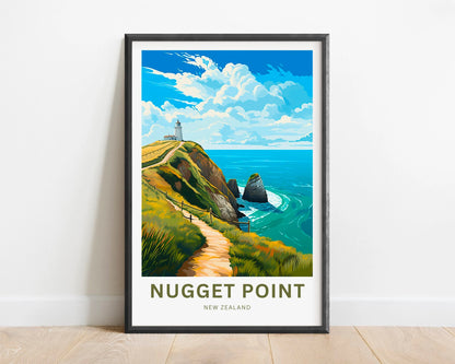 Nugget Point  Travel Poster