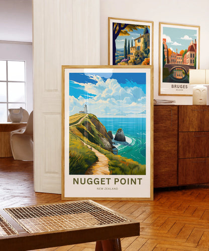 Nugget Point  Travel Poster