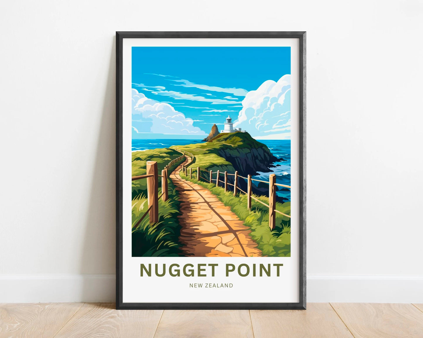 Nugget Point  Travel Poster