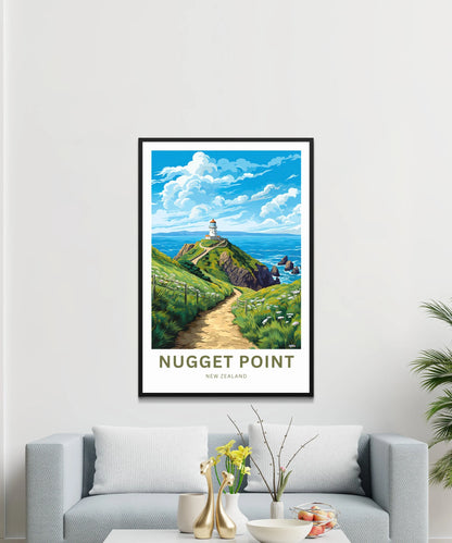 Nugget Point  Travel Poster