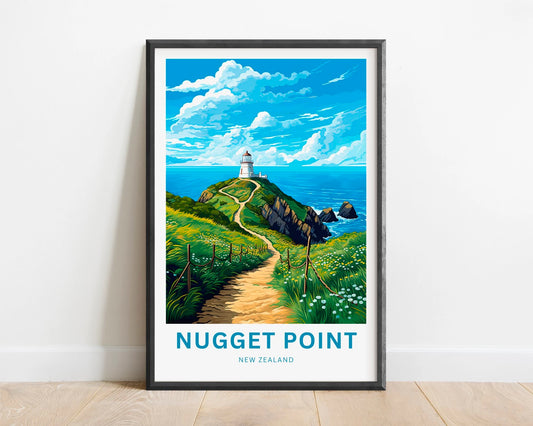 Nugget Point  Travel Poster