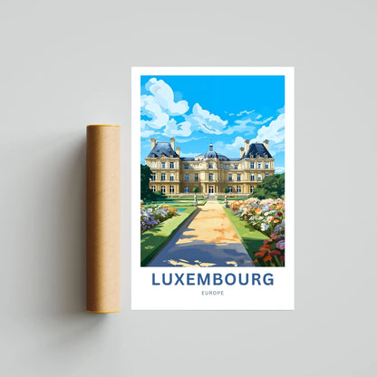 Luxembourg Travel Poster