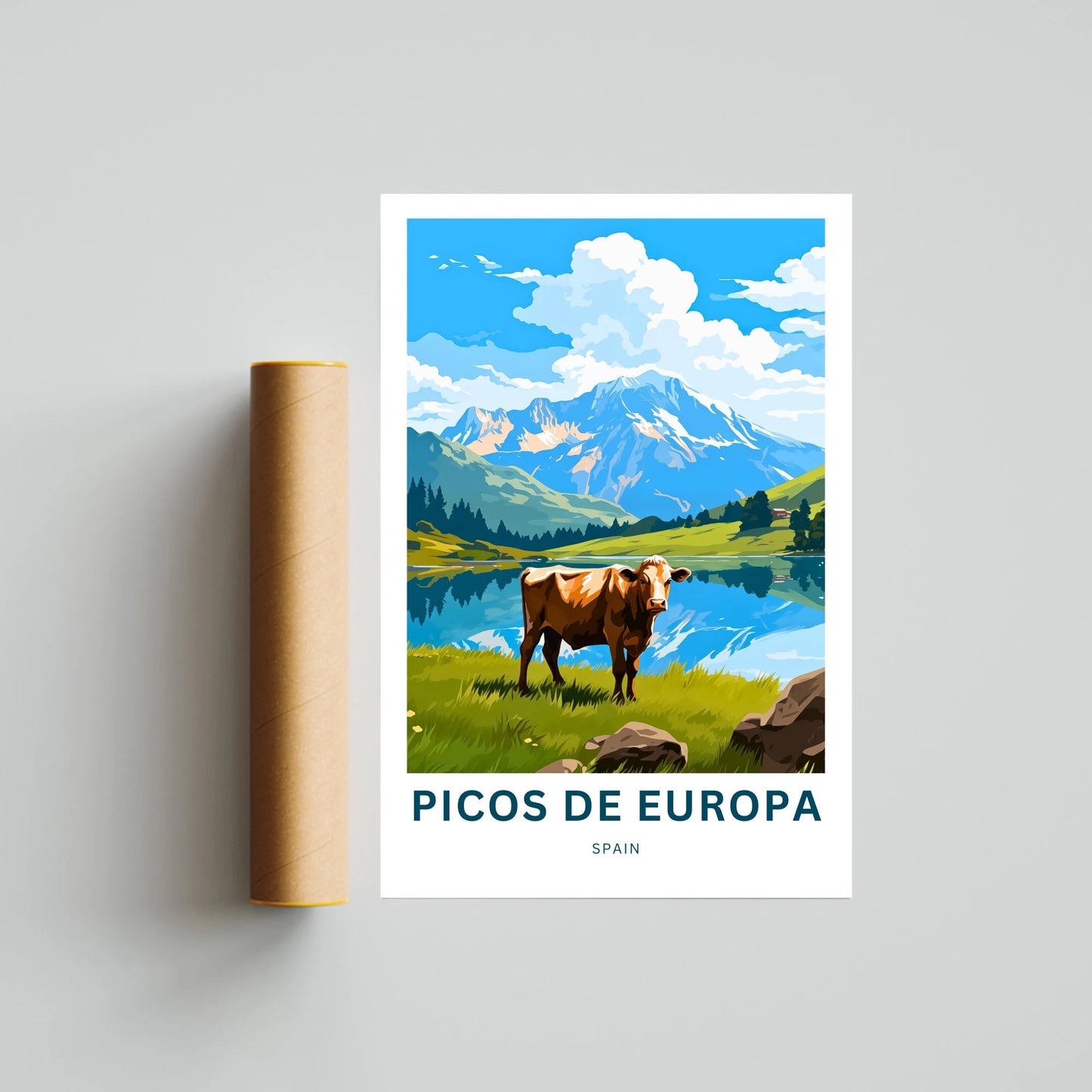 Picos de Europa Travel Poster