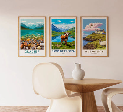 Picos de Europa Travel Poster