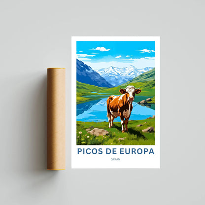 Picos de Europa Travel Poster