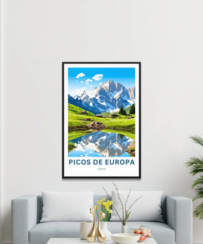 Picos de Europa Travel Poster