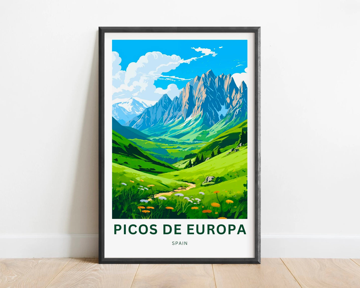 Picos de Europa Travel Poster