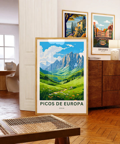 Picos de Europa Travel Poster