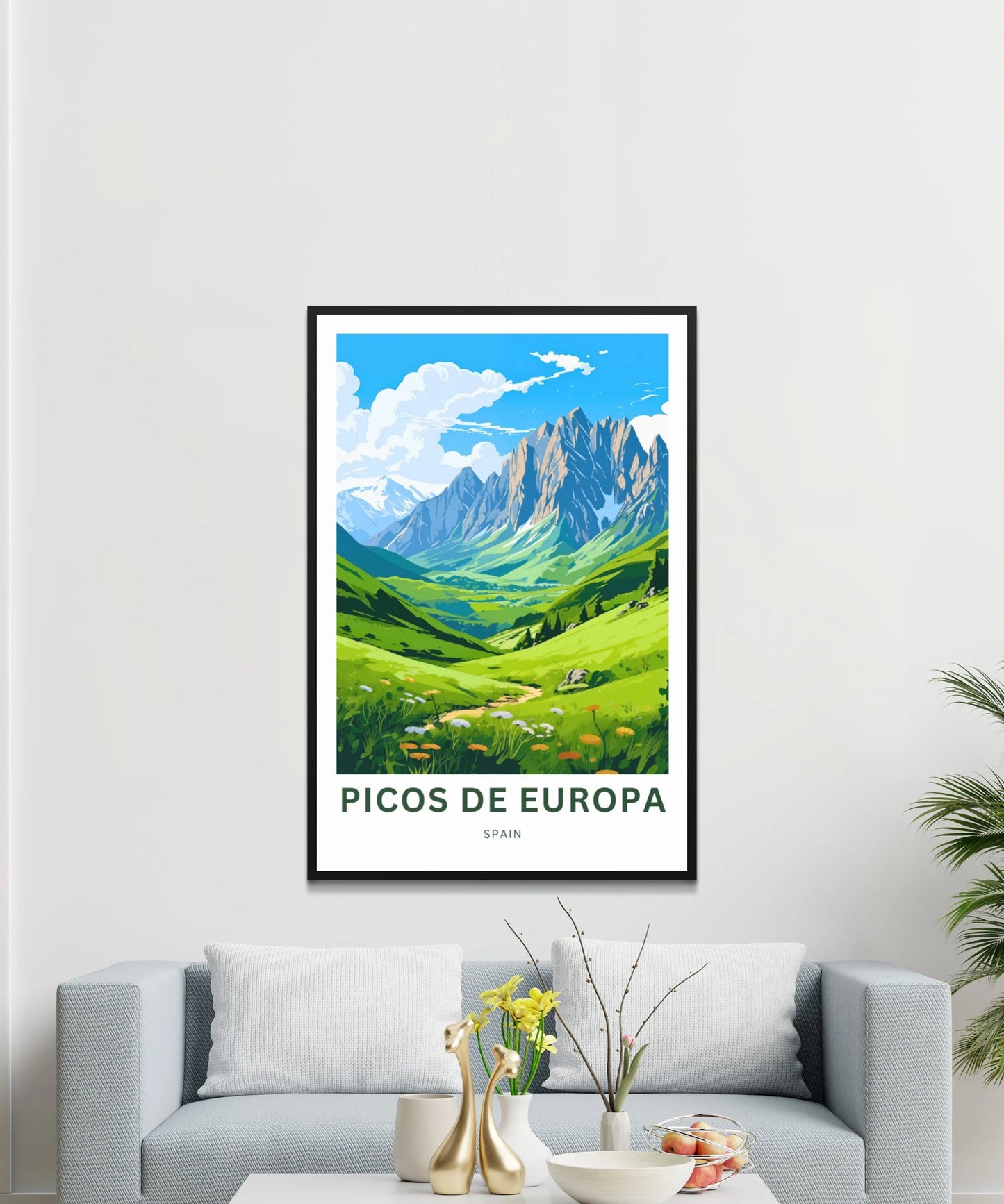 Picos de Europa Travel Poster