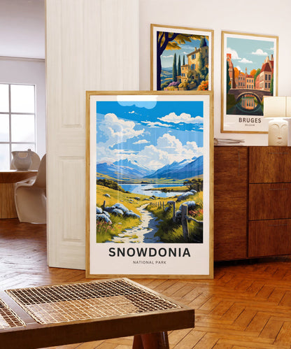 Snowdonia Travel Poster