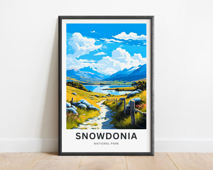 Snowdonia Travel Poster