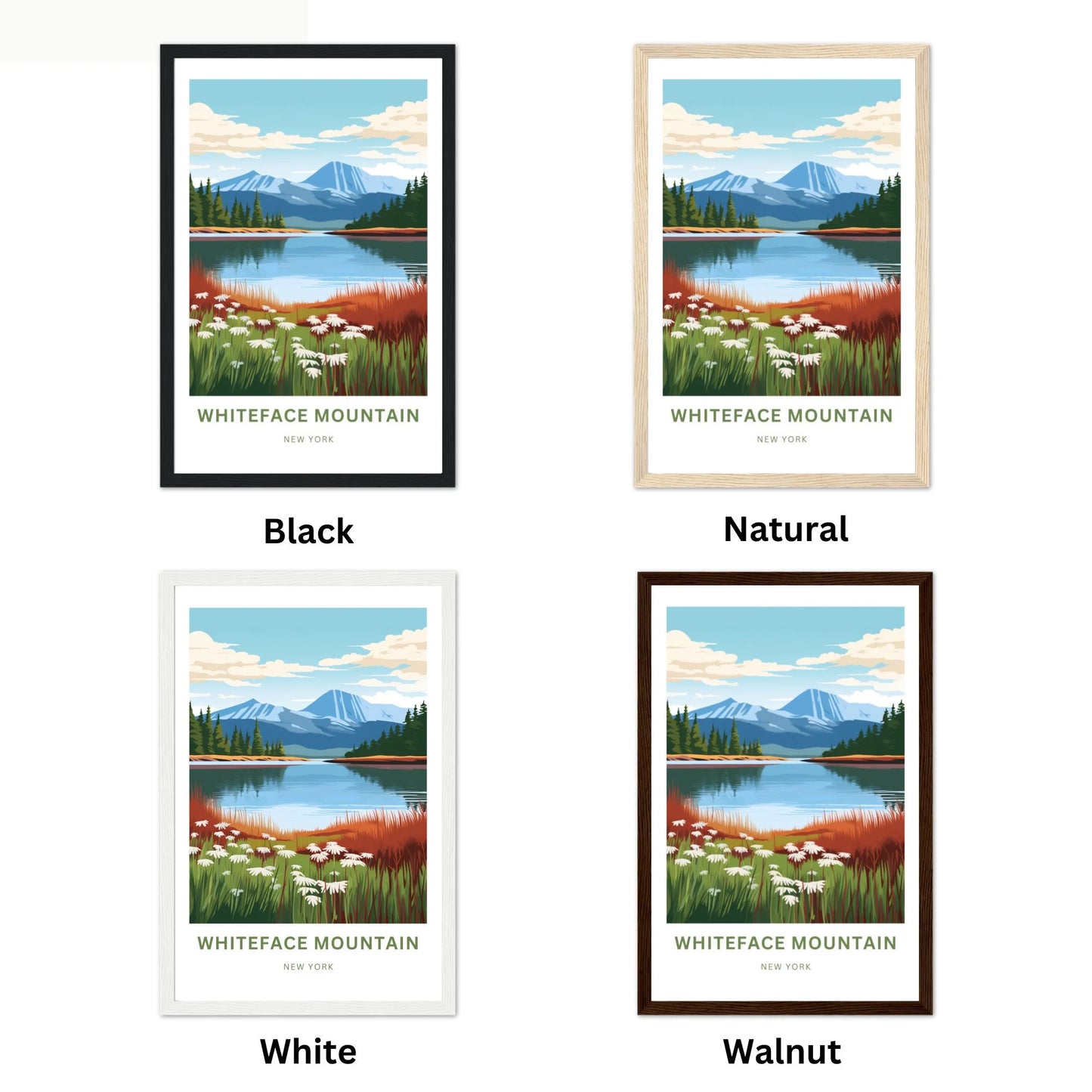 Whiteface Mountain Travel Poster